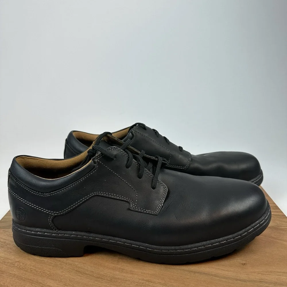 New Mens Timberland Pro Branston Black Oxford Alloy Safety Toe Shoes Sz 14‎ M
